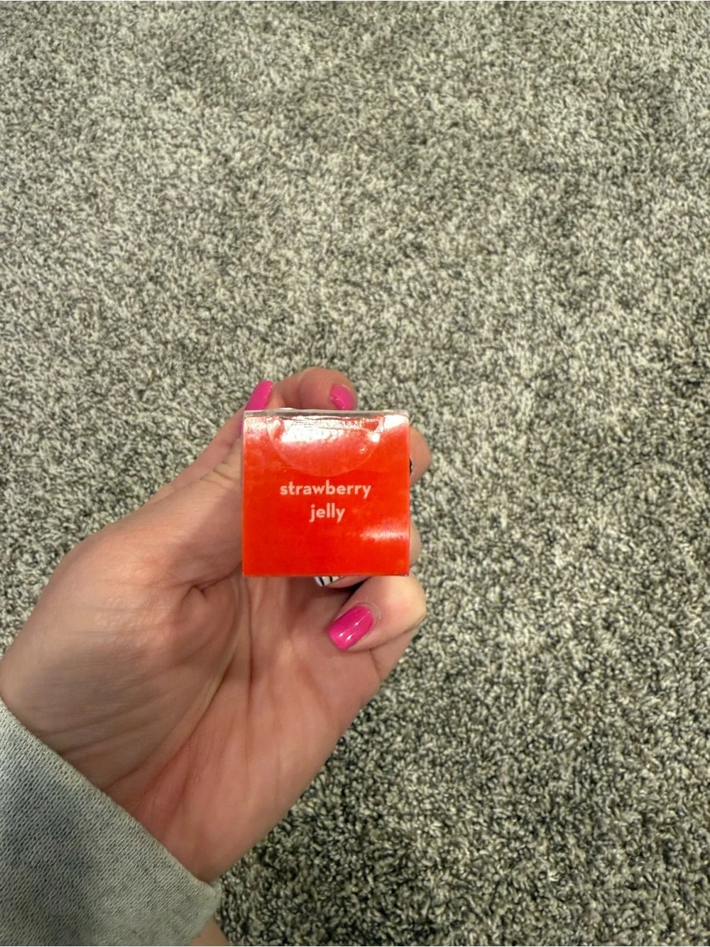 The Crème Shop Luscious Lip Oil Strawberry Jelly Jojoba Coconut Oil NIB